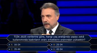 TÜİK 2025 verilerine göre, hangi yaş aralığında yapay zekâ kullanımında kadınların oranı erkeklerin oranından yüksektir?