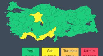 İçişleri Bakanlığı'ndan yağış uyarısı