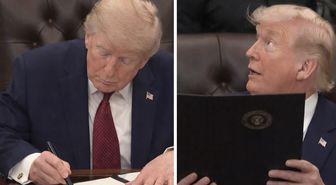 Beyaz Saray’da "İmza" şov: Trump, yine Biden’ı hedef aldı