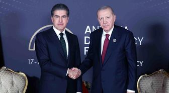 Cumhurbaşkanı Erdoğan, Irak Kürt Bölgesel Yönetimi Başkanı Neçirvan Barzani'yi kabul etti
