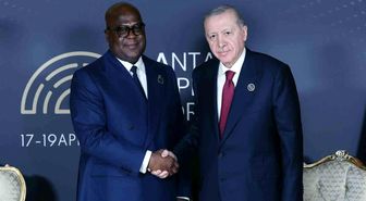 Cumhurbaşkanı Erdoğan, Kongo Demokratik Cumhuriyeti Cumhurbaşkanı Tshisekedi ile görüştü