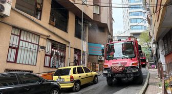 Şişli'de baca yangını paniğe neden oldu