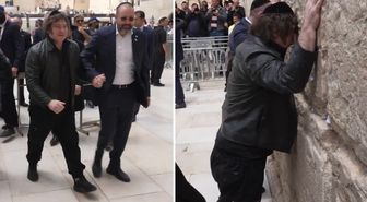 Arjantin Devlet Başkanı İsrail'de soluğu yine Ağlama Duvarı’nda aldı, desteğini tekrarladı