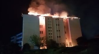 Aydın'da fen lisesi pansiyonunda yangın: 46 öğrenci tahliye edildi