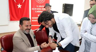 Bilecik'te tıp fakültesi öğrencilerinden huzurevine sağlık desteği