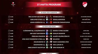Trendyol 1. Lig'de 37. hafta programı açıklandı