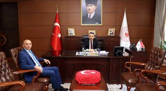 Keskin'den Vali Hacıbektaşoğlu'na veda ziyareti