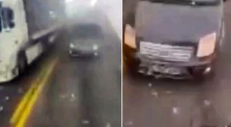 Artvin'de tır ile hafif ticari araç kafa kafaya çarpıştı: 2 yaralı