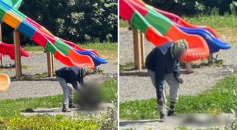 Çocuk parkında akılalmaz görüntü: Herkesin gözü önünde öldürdüğü kediyi pişirmeye çalıştı!