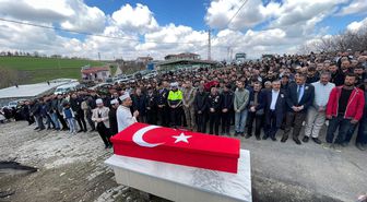 Rahatsızlanıp yaşamını yitiren jandarma, son yolculuğuna uğurlandı