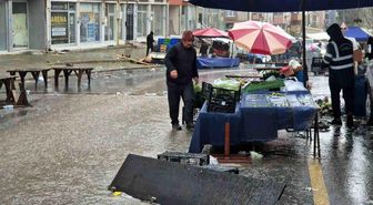 Tekirdağ'da sağanak yağış etkili oldu