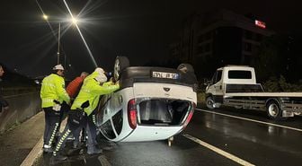 Çorlu'da Alkollü Sürücü Refüje Çarptı: 1 Yaralı