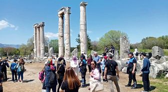Aydın'da polisler ve aileleri tarihle buluştu
