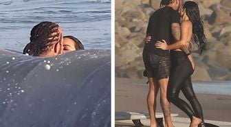 Kim Kardashian ve Lewis Hamilton, sörf yaparken aşk tazeledi