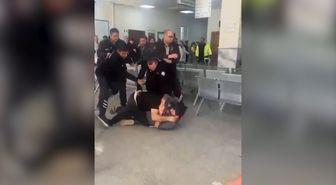 Şanlıurfa'da hastanede kavga kamerada