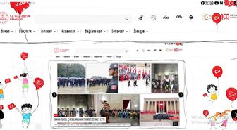 MEB'in resmi internet sitesi 23 Nisan'a özel olarak çocuklar için tasarlandı