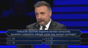 Türkiye'de 2025'teki boşanma davaları sonucunda, çocukların velayetinin yaklaşık yüzde kaçı anneye verilmiştir?