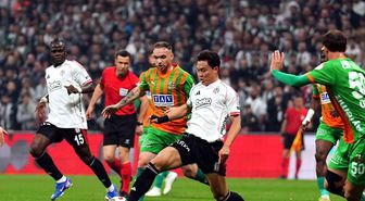 Ziraat Türkiye Kupası: Beşiktaş: 1 Corendon Alanyaspor: 0 (İlk yarı)