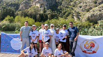 Dalyan'da masa tenisi doğayla buluştu