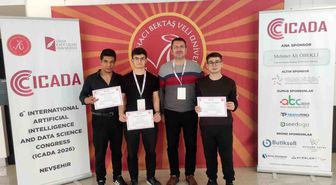 Denizli'nin meslek liseli gençleri uluslararası kongrede makale sundu