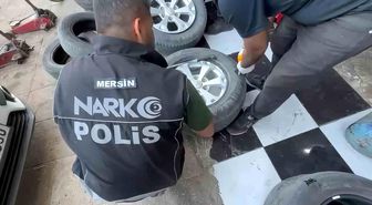 Lastiklere yapılan özel bölmeden 8 kilo 266 gram eroin çıktı