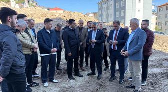 Alaplı'daki İmam Hatip Ortaokulu İnşaatında Denetim Gerçekleştirdiler