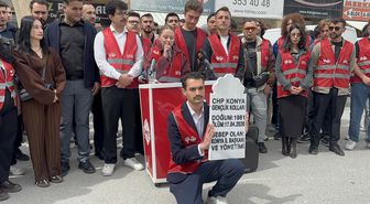 CHP Konya İl Teşkilatı'nda 'mezar taşlı' gerginlik