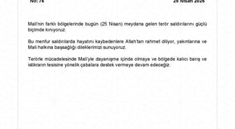 Dışişleri Bakanlığı'ndan Mali'deki terör saldırılarına kınama