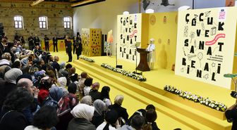 Emine Erdoğan, Rami Çocuk ve Sanat Bienali'nin açılışına katıldı