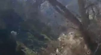 Van'da heyelan nedeniyle yol ulaşıma kapandı