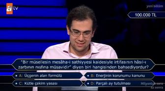'Bir müsellesin mesâha-i sathiyyesi kaidesiyle irtifasının hâsıl-i zarbinin nisfina müsavidir' diyen biri hangisinden bahsediyordur?