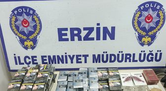 Erzin’de kaçak sigara operasyonu: Marketten yüzlerce paket çıktı