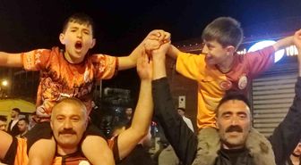 Galatasaray'ın Fenerbahçe galibiyeti sonrası Ardahan'da büyük coşku