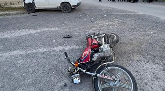 Karapınar'da motosiklet ile otomobil çarpıştı: 1 yaralı