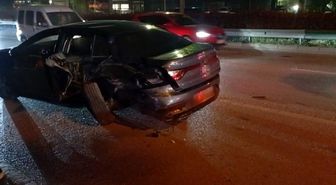 Osmangazi'de trafik kazası: Otomobil takla attı, 1 yaralı
