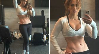 56 değil sanki 26! Jennifer Lopez kusursuz fiziğiyle genç kızlara taş çıkarttı!