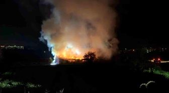 Bolu'da inşaat deposunda yangın