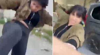 Eski eş tek sözle sinir krizi geçirdi! Kaskla saldırı kamerada