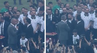 Hacıosmanoğlu'na büyük şok! Şampiyonluk kutlamasında konuşma yaparken kabusu yaşadı