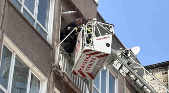Kayseri'de 5 katlı binada yangın çıktı: 1'i bebek 5 kişi kurtarıldı