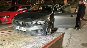 Lastikleri patlatılarak durdurulan araçtan uyuşturucu çıktı