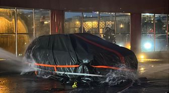 Şişli'de 34 Katlı Plazanın Otoparkında Yangın Çıktı