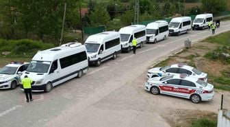 Erbaa'da kurallara uymayanlara servis sürücülerine ceza yağdı