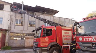 Halı fabrikasında yangın