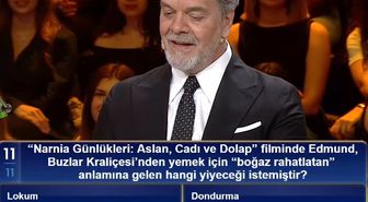 'Narnia Günlükleri: Aslan, Cadı ve Dolap' filminde Edmund, Buzlar Kraliçesi'nden yemek için 'boğaz rahatlatan' anlamına gelen hangi yiyeceği istemişti