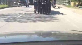 Patenli gençlerin tehlikeli yolculuğu kamerada