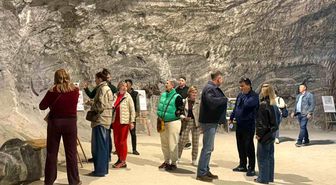 Rus ve Ukraynalı turistler Çankırı'yı gezdi