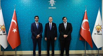 Ömer Çelik, Katar Büyükelçisi Al-Henzap ve Başkatip Al-Thani ile görüştü