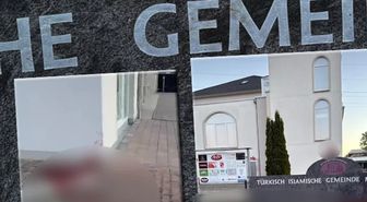 Almanya'da camiye çirkin saldırı: Hilale domuz başı yerleştirildi