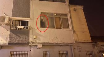 Penceredeki görüntü korkuttu, gerçek sonradan ortaya çıktı
